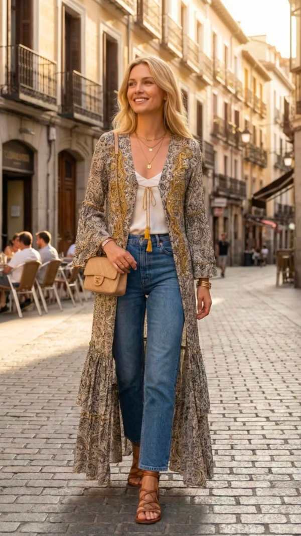 Kimono stampato Karmen - 1