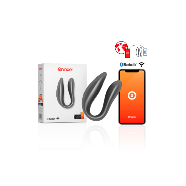 STIMOLATORE DEL PUNTO G E DEL CLITORALE LISBOA NERO - APP GRATUITA - 1