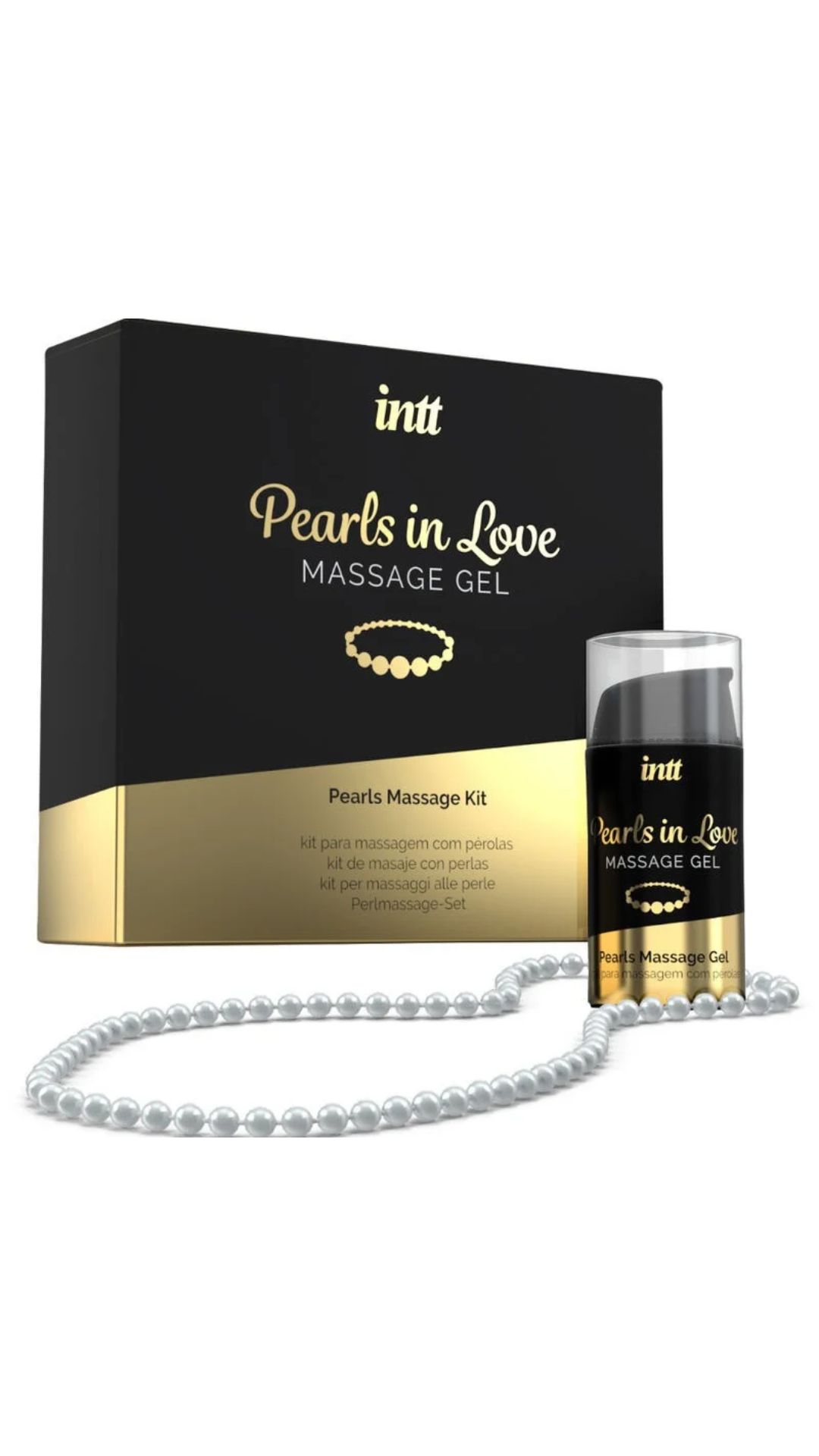 Kit Massaggio di Coppia con Perle e Gel al Silicone 15 ml