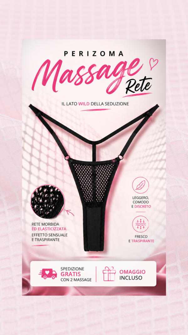 massage rete Perizoma Rete Massage con silicone anallergico.Massaggia i sensi dove conta davvero 😏💎 - 1